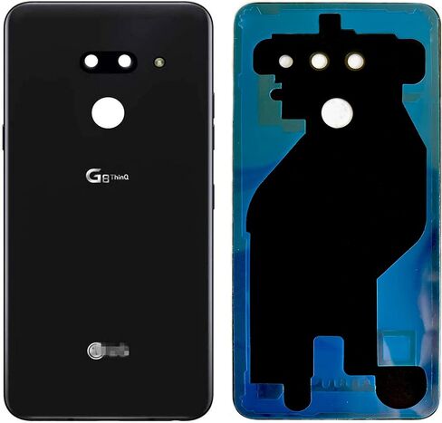 G8 ThinQ Back Cover Glass Replacement Parts for LG G8 ThinQ G820UM0 G820UM1 G820TM G820UM G820QM8/M5/M7 All Model with Tools and Tape (Black) in Saudi Arabia