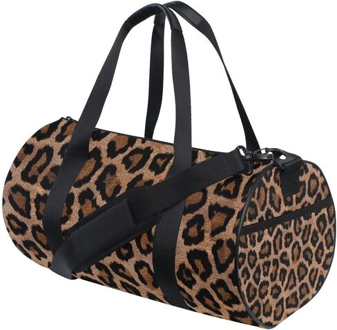 Gym Sports Dance Travel Duffel Bag Leopard Print Luggage Bag for Weekender Sports Vacation in Saudi Arabia