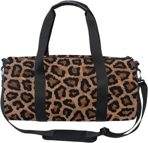 Gym Sports Dance Travel Duffel Bag Leopard Print Luggage Bag for Weekender Sports Vacation in Saudi Arabia