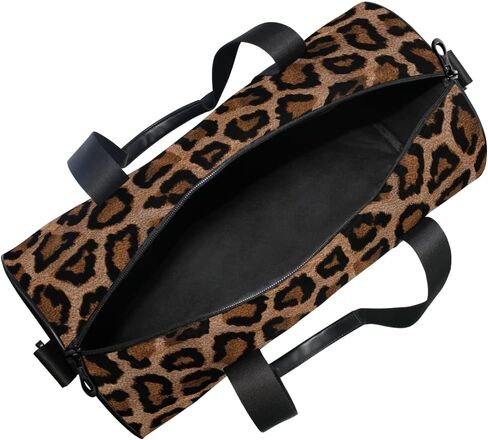 Gym Sports Dance Travel Duffel Bag Leopard Print Luggage Bag for Weekender Sports Vacation in Saudi Arabia
