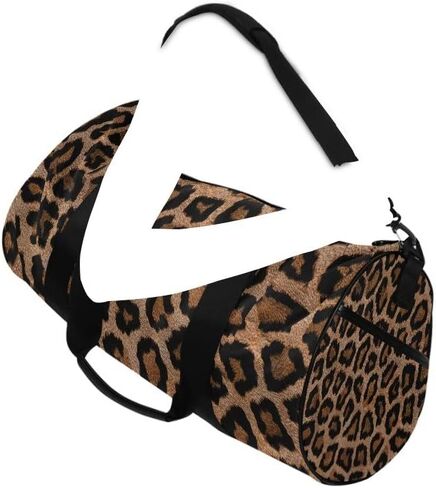 Gym Sports Dance Travel Duffel Bag Leopard Print Luggage Bag for Weekender Sports Vacation in Saudi Arabia
