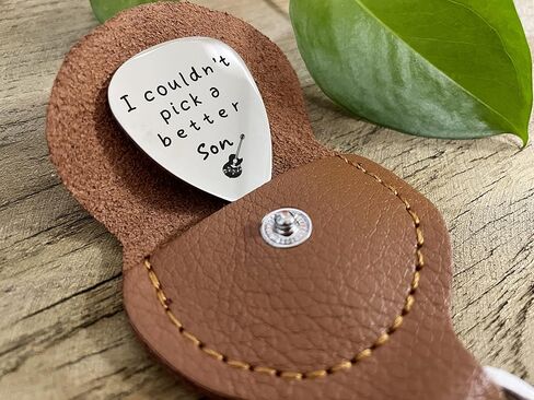 Ptzizi I Couldn’t Pick A Better Son, Stainless Steel Guitar Picks Jewelry for Guitar Player Musician Boys Son Graduation Birthday Christmas Gifts in Kuwait