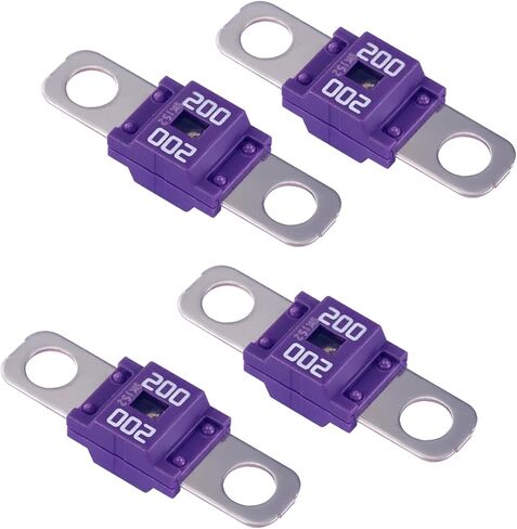 4 قطع 125A AMI/Midi Fuse 125 Amp High Current Fuse Bolt-on Fuse للسيارات والشاحنات ومركبات البناء والحافلات والقوافل in Saudi Arabia