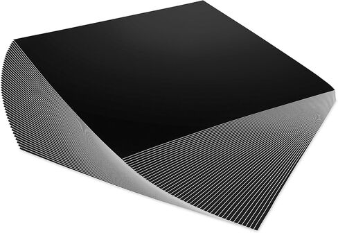 صفائح الفينيل السوداء غير اللامعة الدائمة أفضل من لفات الفينيل 12 بوصة × 12 بوصة - 40 ورقة لاصقة غير لامعة تعمل مع Cricut والقواطع الأخرى in Kuwait