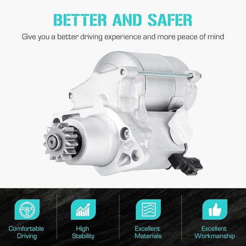 Starter Fits for Toyota Avalon 1998-2004,for Camry 1998-2005,for Highlander 2001-2003,for Rav4 2001-2005,for Sienna 1998-2002,for Solara 1999-2003, 410-52097, 28100-03100, 28100-74260 in Saudi Arabia