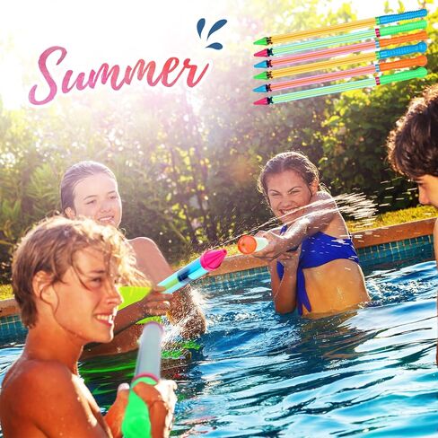 36 Pcs Crayon Water Guns Bulk 25" Long Range Water Tube Squirters Big Water Shooters Water Suction Gun Beach and Pool Toys for Summer Pool Party Games Girls Adults Boys in Saudi Arabia
