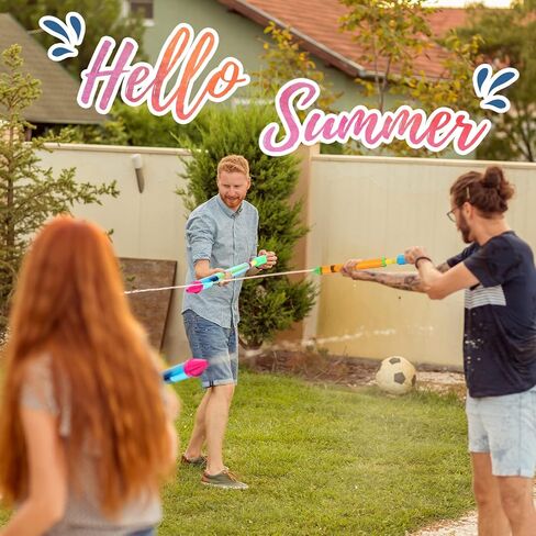 36 Pcs Crayon Water Guns Bulk 25" Long Range Water Tube Squirters Big Water Shooters Water Suction Gun Beach and Pool Toys for Summer Pool Party Games Girls Adults Boys in Saudi Arabia