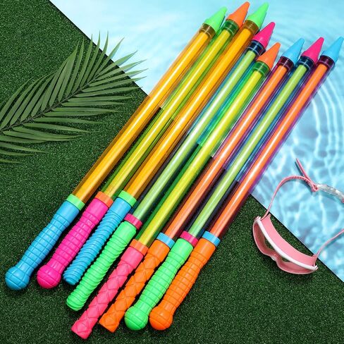 36 Pcs Crayon Water Guns Bulk 25" Long Range Water Tube Squirters Big Water Shooters Water Suction Gun Beach and Pool Toys for Summer Pool Party Games Girls Adults Boys in Saudi Arabia