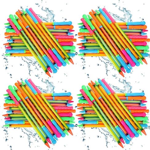 36 Pcs Crayon Water Guns Bulk 25" Long Range Water Tube Squirters Big Water Shooters Water Suction Gun Beach and Pool Toys for Summer Pool Party Games Girls Adults Boys in Saudi Arabia