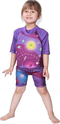 طفل سترة السباحة السباحة المدرب للجنسين الطفل العائمة ملابس السباحة الأرجواني الفضاء غالاكسي التجوال الاطفال ملابس السباحة الطفل سترة السباحة in Kuwait