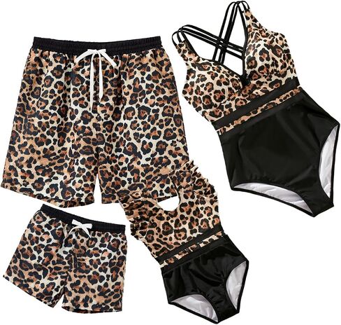 IFFEI Mommy and Me Family Matching Swimsuits Women One Piece Swimsuit Tummy Control Bathing Suits in Saudi Arabia