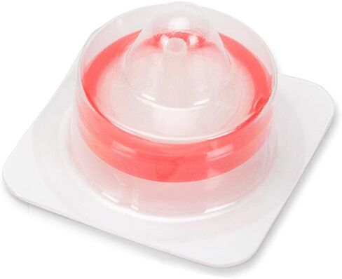 Globe Scientific SF-PTFE-2230-S Syringe Filter, PTFE Hydrophilic Membrane, 0.22µm Porosity, PP Housing, Sterile, Red, 30mm Diameter, Pack of 50 in Saudi Arabia