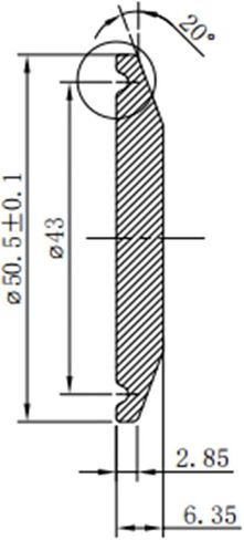 غطاء نهاية صحي من ShengFeng يناسب شفة الطويق ثلاثية المشبك SUS304 مشبك تركيب (1.5 بوصة (38 مم) أنبوب OD) in Kuwait