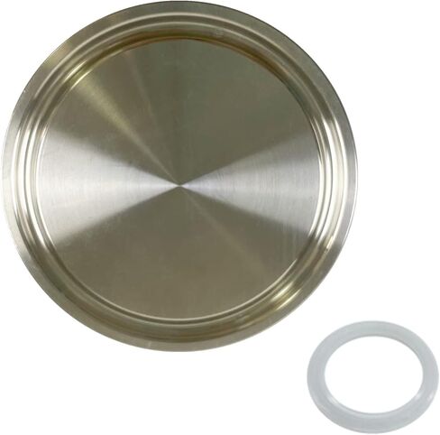 غطاء نهاية صحي من ShengFeng يناسب شفة الطويق ثلاثية المشبك SUS304 مشبك تركيب (1.5 بوصة (38 مم) أنبوب OD) in Kuwait