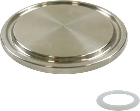 غطاء نهاية صحي من ShengFeng يناسب شفة الطويق ثلاثية المشبك SUS304 مشبك تركيب (1.5 بوصة (38 مم) أنبوب OD) in Kuwait