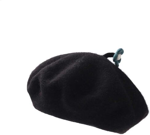 Solid Color Beret Wool French Beanie Women Teens Cap Individual Handmade Flower Hat in Saudi Arabia