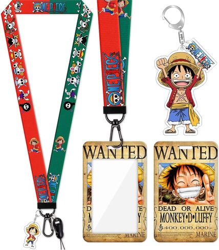 Neck Lanyard with ID Badge Holder for Keys Cute Anime Cartoon Skull Key Chain Card Lanyards for Women Men Guys Girl Boys Kids Teachers The Office Keychains GS305 in Saudi Arabia