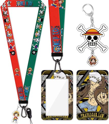 Neck Lanyard with ID Badge Holder for Keys Cute Anime Cartoon Skull Key Chain Card Lanyards for Women Men Guys Girl Boys Kids Teachers The Office Keychains GS305 in Saudi Arabia