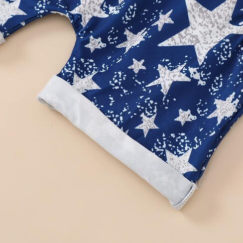 Noubeau 4th of July Toddler Boys Outfits American Flag Tank Tops Patriotic T-Shirts Tees Star Pocket Drawstring Shorts in Saudi Arabia