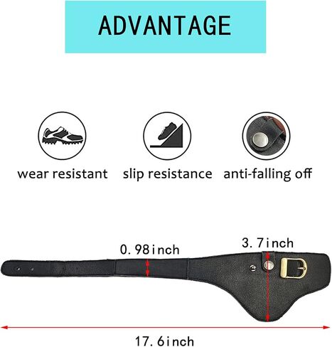 Motorcycle Gear Shift Pad, Motorcycle Boot Leather Protector Antiskid Gear Shifter Guards Handmade in Saudi Arabia