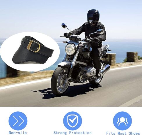 Motorcycle Gear Shift Pad, Motorcycle Boot Leather Protector Antiskid Gear Shifter Guards Handmade in Saudi Arabia