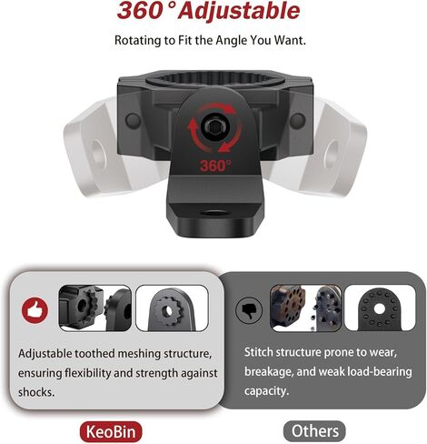 1PC UTV سوط جبل، 360 درجة قابل للتعديل الثقيلة الألومنيوم UTV العلم جبل، 1 "-1.75"-2" سوط ضوء جبل قوس لشريط رول، هوائي UTV ATV Polaris RZR SXS Can-Am in Kuwait