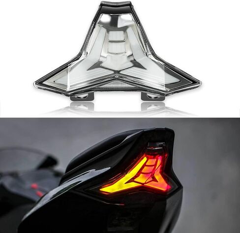 مصباح خلفي لفرامل الدراجة النارية JMTBNO مع إشارات انعطاف LED متوافقة مع Yamaha YZF R3 R25 Y15ZR MT07 FZ07 LC150 in Kuwait