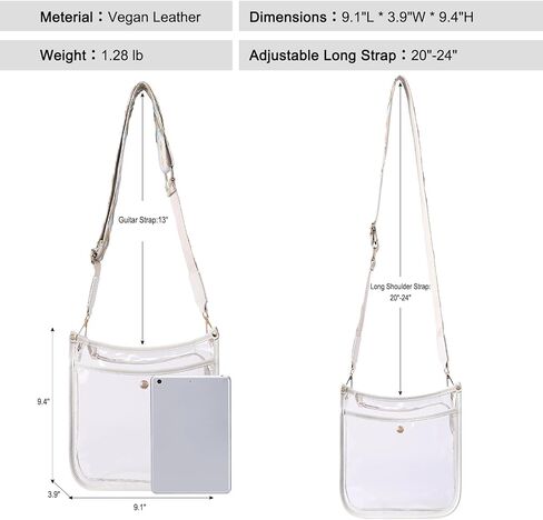 CLUCI Clear Purse+Clear Backpack for School in Saudi Arabia