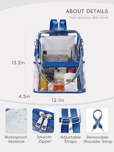 CLUCI Clear Purse+Clear Backpack for School in Saudi Arabia
