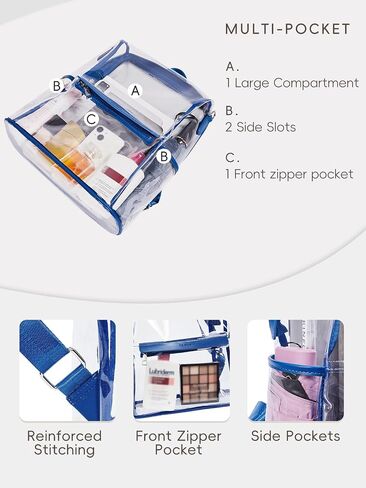 CLUCI Clear Purse+Clear Backpack for School in Saudi Arabia