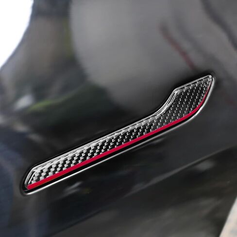Carbon Fiber Door Handle Trim Sticker Cover Exterior for Tesla Model 3 2017-2023 Model Y 2020-2023 Decor Accessories in Saudi Arabia