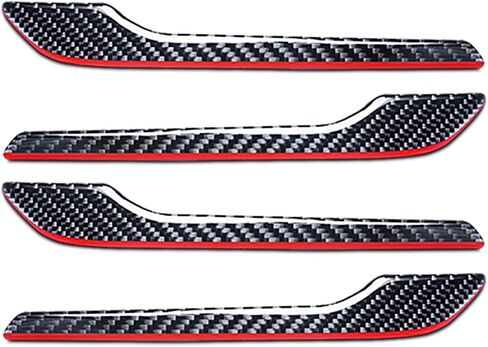 Carbon Fiber Door Handle Trim Sticker Cover Exterior for Tesla Model 3 2017-2023 Model Y 2020-2023 Decor Accessories in Saudi Arabia