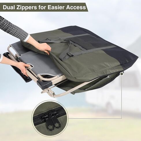 REDCAMP folding table Storage bag, WaterProof Carry Bag with Handles for Folding Picnic Camping Card Table, Black 26" D x 5" W x 24" H in Kuwait