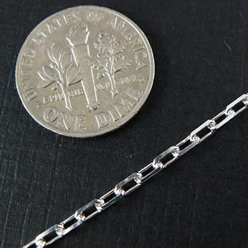 Verona Jewelers 925 Sterling Silver 3MM 4.5MM 5.5MM Mariner Anchor Link Chain Necklace- Square Link Cable Link Necklace Chain, Twist Link Necklace, Rolo Chain Necklace in Saudi Arabia