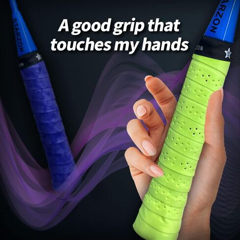 قبضة مضرب مضادة للانزلاق مثقوبة للتنس OverGrip كرة الريشة وكرة البيسبول مزيج الألوان من 20 قطعة in Kuwait