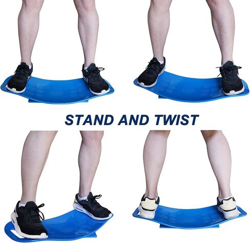 KEEN Balance Simply Board with Workout Mat - Yoga Fitness Balance Board for Core Training, Blue in Kuwait