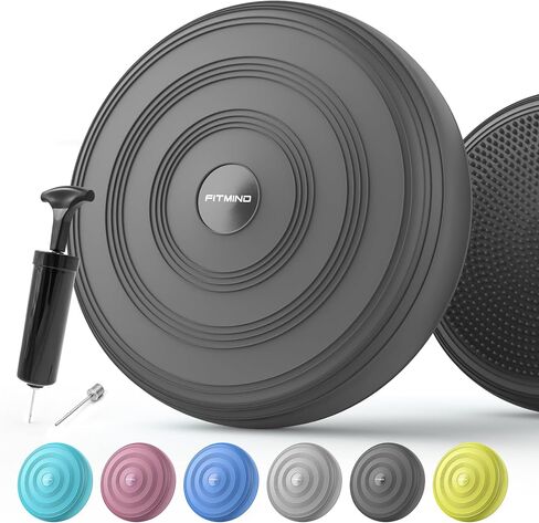Inflated Wobble Cushion-Wiggle Seat to Improve Posture, Fitness, Stability for Sensory Kids,Balance Disc with Pump to Relief Back Pain,Core Strength in Saudi Arabia