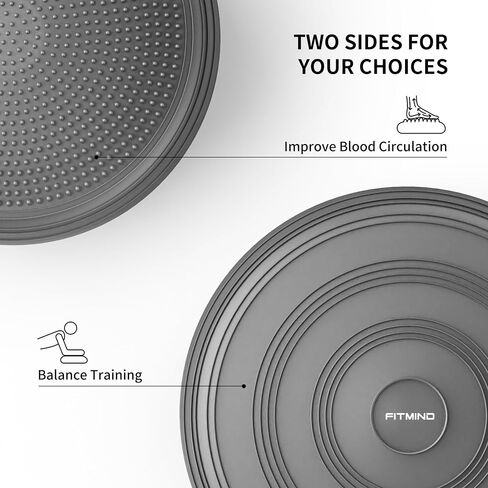 Inflated Wobble Cushion-Wiggle Seat to Improve Posture, Fitness, Stability for Sensory Kids,Balance Disc with Pump to Relief Back Pain,Core Strength in Saudi Arabia