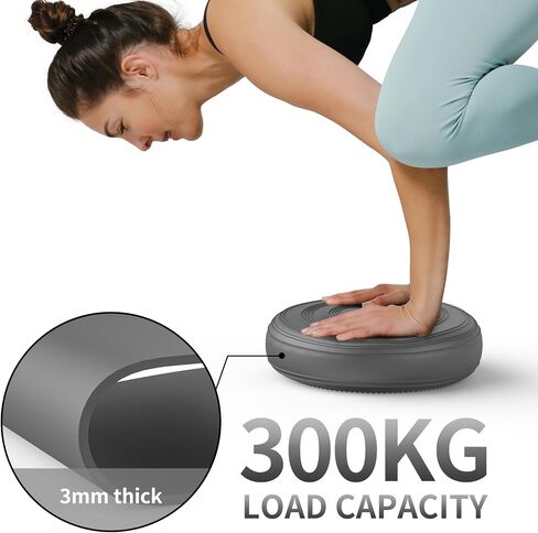 Inflated Wobble Cushion-Wiggle Seat to Improve Posture, Fitness, Stability for Sensory Kids,Balance Disc with Pump to Relief Back Pain,Core Strength in Saudi Arabia