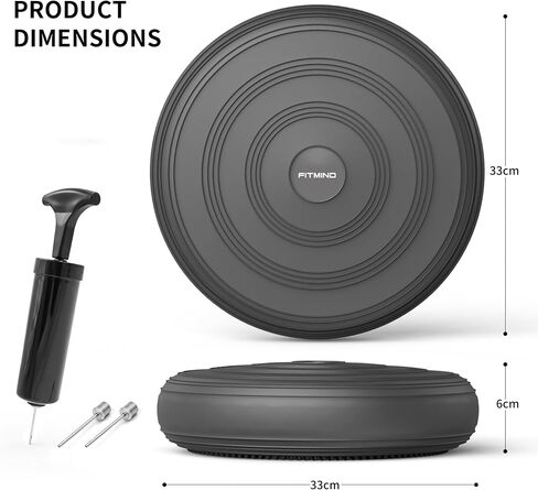 Inflated Wobble Cushion-Wiggle Seat to Improve Posture, Fitness, Stability for Sensory Kids,Balance Disc with Pump to Relief Back Pain,Core Strength in Saudi Arabia