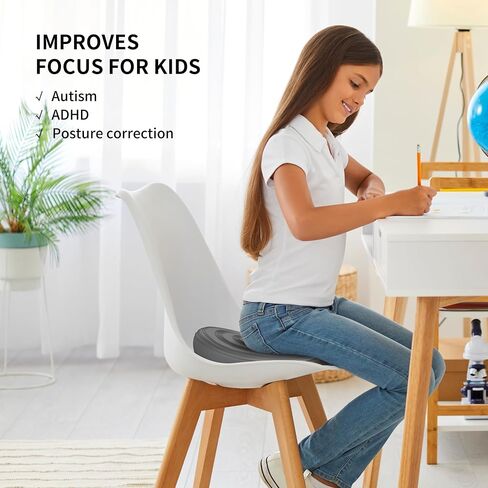 Inflated Wobble Cushion-Wiggle Seat to Improve Posture, Fitness, Stability for Sensory Kids,Balance Disc with Pump to Relief Back Pain,Core Strength in Saudi Arabia