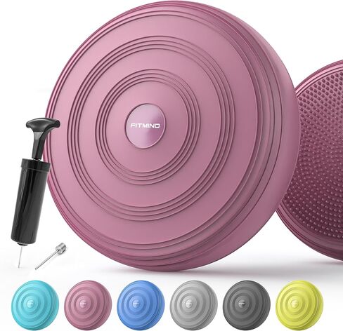 وسادة متذبذبة منفوخة - مقعد هزاز لتحسين الوضعية واللياقة البدنية والثبات للأطفال الحسيين، وقرص التوازن مع مضخة لتخفيف آلام الظهر، والقوة الأساسية in Kuwait