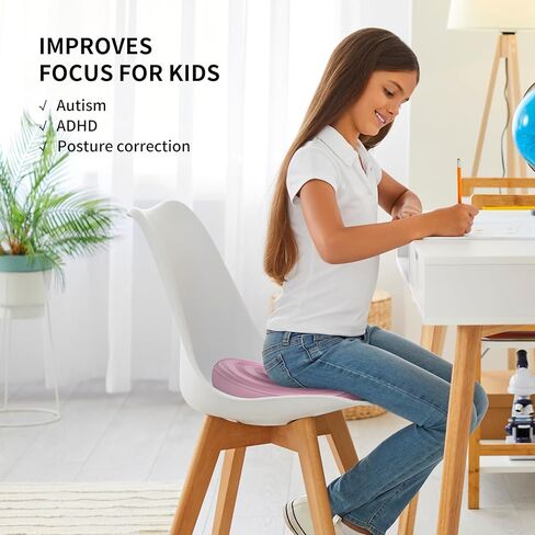 وسادة متذبذبة منفوخة - مقعد هزاز لتحسين الوضعية واللياقة البدنية والثبات للأطفال الحسيين، وقرص التوازن مع مضخة لتخفيف آلام الظهر، والقوة الأساسية in Kuwait