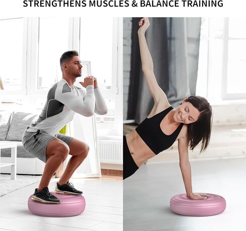 وسادة متذبذبة منفوخة - مقعد هزاز لتحسين الوضعية واللياقة البدنية والثبات للأطفال الحسيين، وقرص التوازن مع مضخة لتخفيف آلام الظهر، والقوة الأساسية in Kuwait
