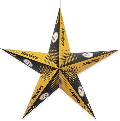 Littlearth Unisex-Adult NFL Pittsburgh Steelers Star Lantern, Team Color, One Size (300208-STLR) in Saudi Arabia