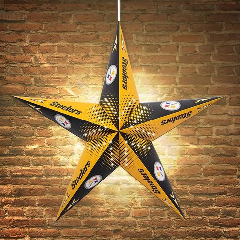 Littlearth Unisex-Adult NFL Pittsburgh Steelers Star Lantern, Team Color, One Size (300208-STLR) in Saudi Arabia