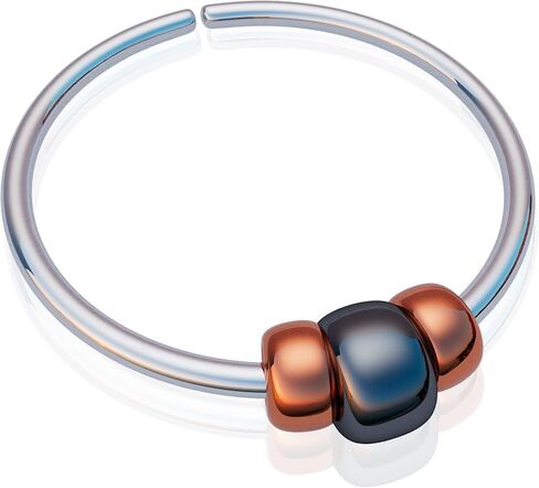 Cute Silver Nose Ring Hoop - Handcrafted Comfortable 925 Silver Nose Piercing 7mm Hoop - Hypoallergenic Beaded Thin 24 Gauge Nose Jewelry in Saudi Arabia
