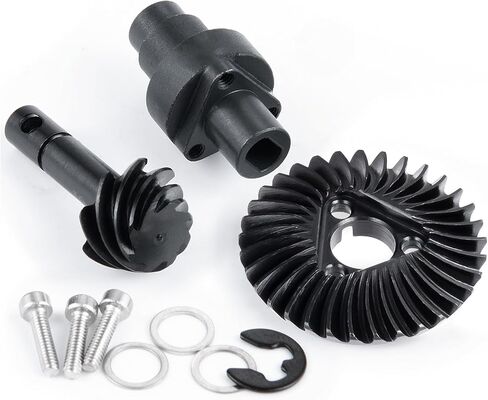 QUE-T 1 Set Bevel Gear Overdrive Gear for 1/10 Axial Scx10-II 90046 RC Crawler Car Upgrade (30T/8T) in Saudi Arabia