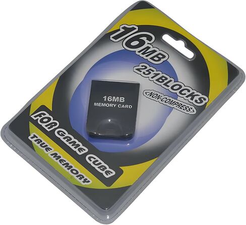 بطاقة ذاكرة GameCube عالية السرعة سعة 16 ميجابايت (251 قطعة) - متوافقة مع وحدات تحكم Nintendo GameCube وWii - مجموعة ملحقات ألعاب الفيديو باللون الأسود in Saudi Arabia
