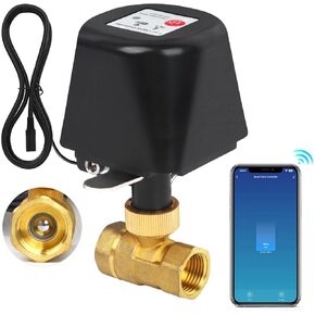 Smart WiFi Water Valve, Brass Motorized Ball Valve with Timer & App Remote Control, Alexa/Google Home Compatible, Ideal for Garden Sprinkler, Pool Filling, Greenhouse & Hydroponics, 3/4" NPT in Kuwait